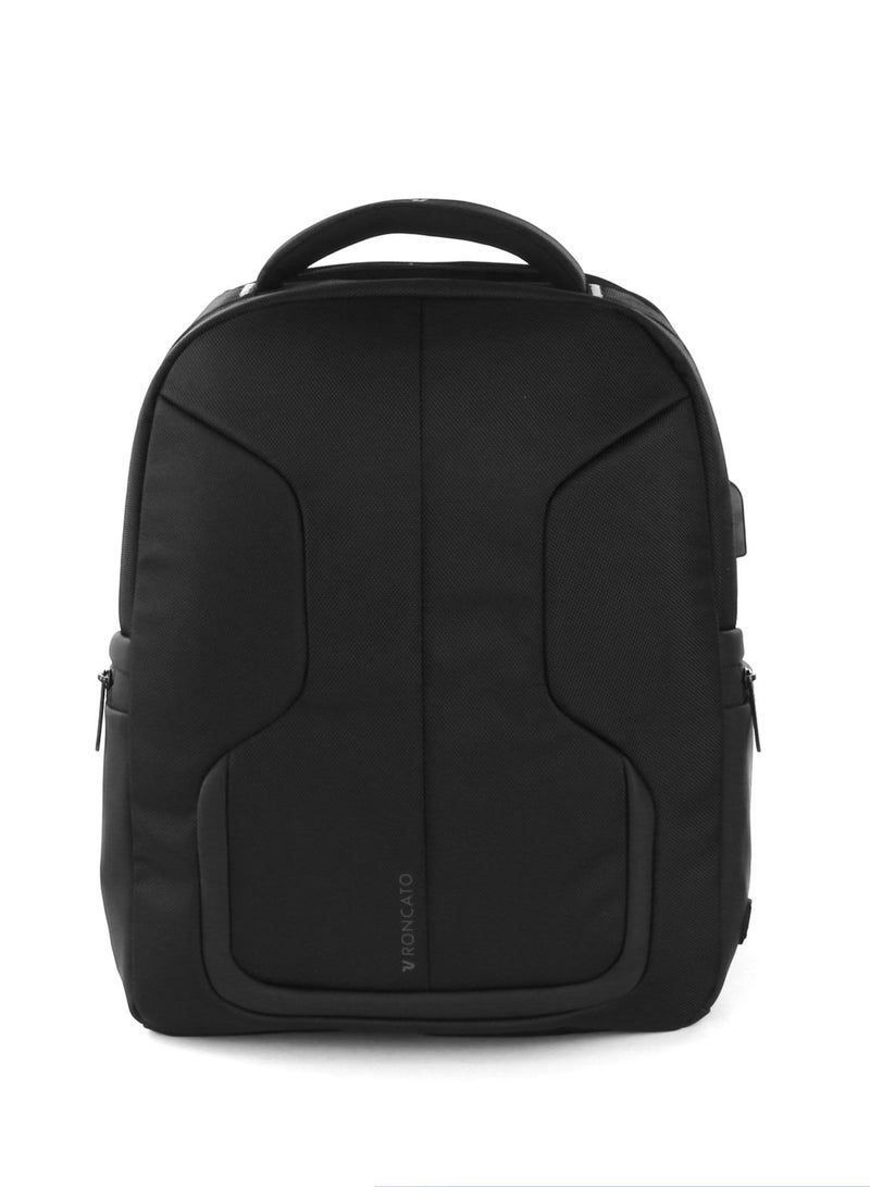 roncato surface compact computer backpack 14, size: 40 x 33 x 16 cm, color: black - Image 3