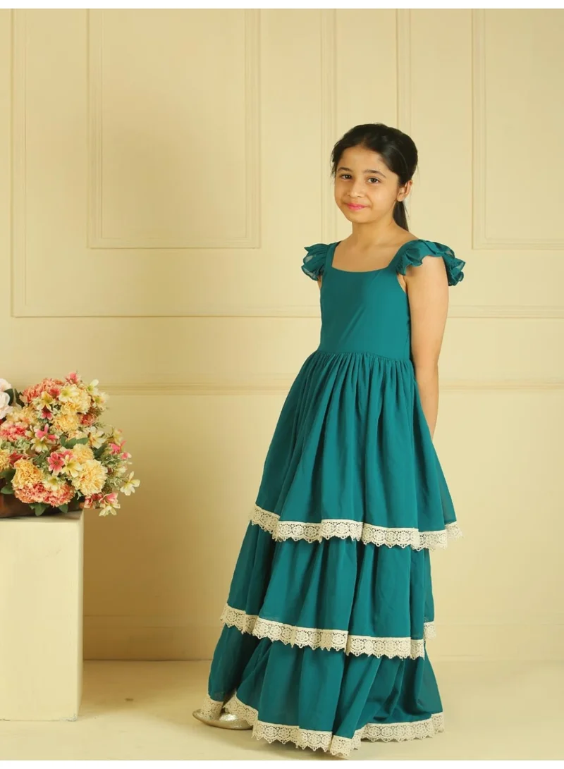 Luxe & Hardy فستان بناتي متعدد الطبقات بتصميم خيالي