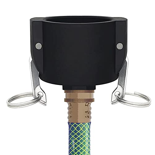 Jayen 275 330 Gallon IBC Tote Tank Drain Adapter Fittings 2" Cam Lock x Garden Hose Food Grade - Image 1