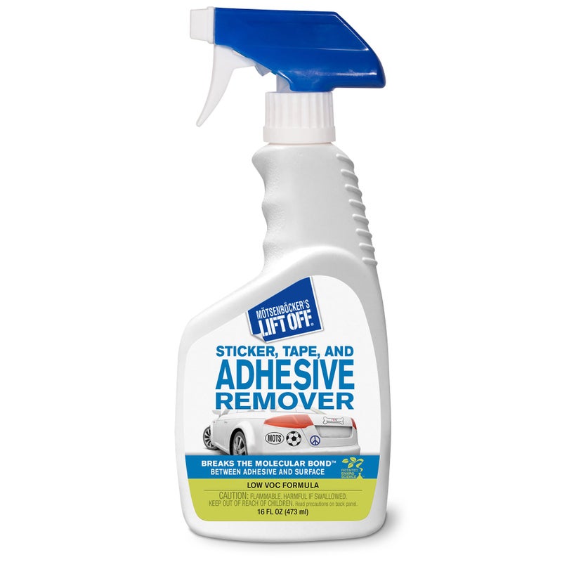 Motsenbocker's Lift Off 45706 Sticker, Tape, and Adhesive Remover Safely Removes Stickers, Pinstriping, Adhesives, and More from Vehicles, Boats, RVs, Brick, Concrete, and More, 16 Fl Oz, Pack of 1 - Image 1