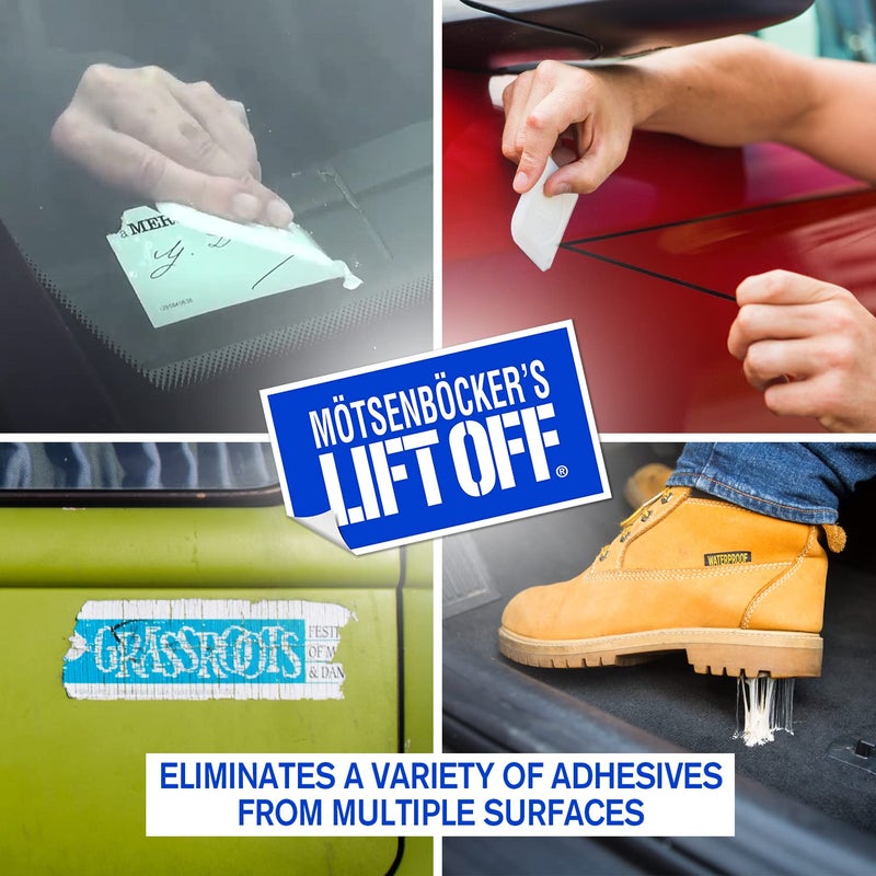Motsenbocker's Lift Off 45706 Sticker, Tape, and Adhesive Remover Safely Removes Stickers, Pinstriping, Adhesives, and More from Vehicles, Boats, RVs, Brick, Concrete, and More, 16 Fl Oz, Pack of 1 - Image 3