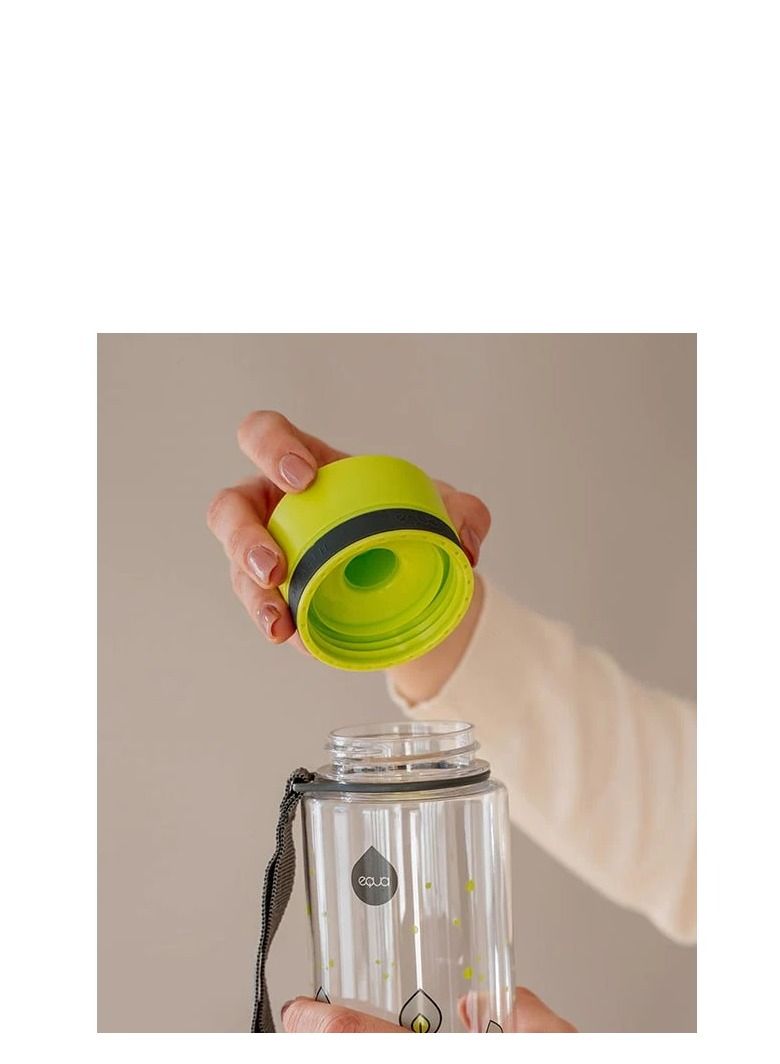 EQUA Water Bottle  BPA FREE Green Leaves 400ml - Image 2