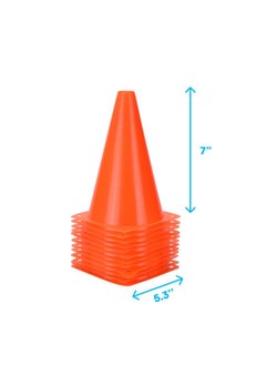 Kicko Traffic Cones & Racing Checkered Flags Set Car And Racing Theme Birthday Decorations Party Supplies Ideal For Girls And Boys Birthday Party Pack Of 24 (12 Traffic Cones + 12 Flags)  - Image 2