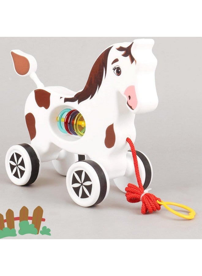 ستوريو لعبة سحب للأطفال الصغار من Storio Baby Products، لعبة سحب بتصميم جذاب، لعبة تنموية للأولاد والبنات بعمر سنة واحدة - حصان - Image 1