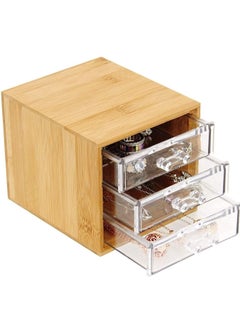 3 Tier Bamboo Acrylic Jewellery Organizer