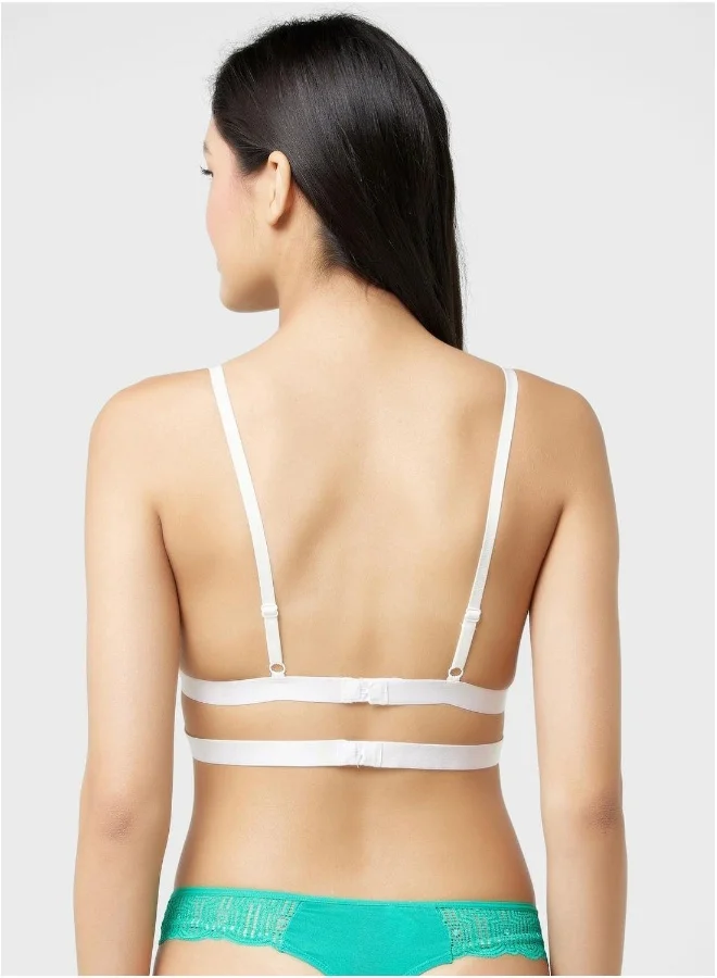 La Senza Lace Detail High Leg Brief