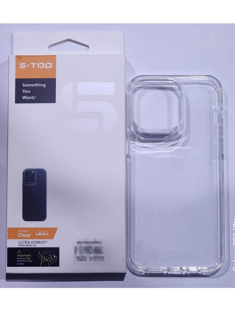 اس-توب كفر حماية أصلي لاجهزة ايفون 15 بلاس شفاف - Image 1