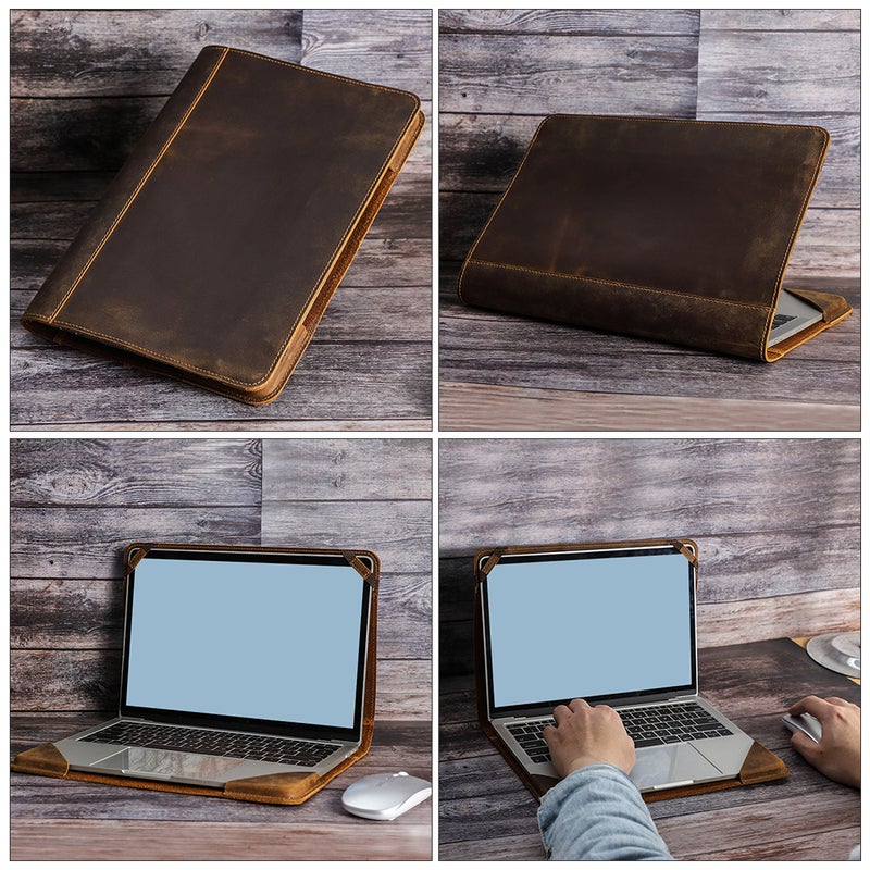 Laptop Protective Case Compatible 13.3 Leather Laptop Cover - Image 2