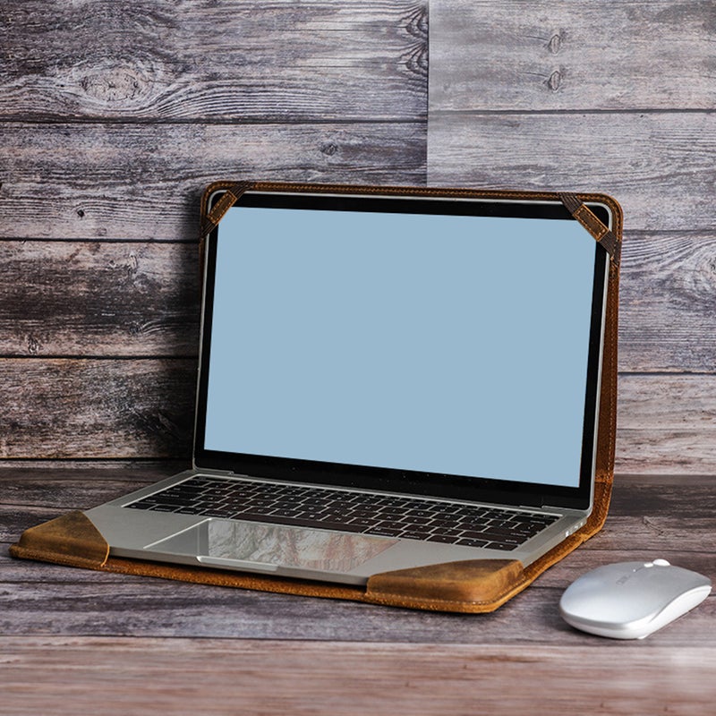 Laptop Protective Case Compatible 13.3 Leather Laptop Cover - Image 4