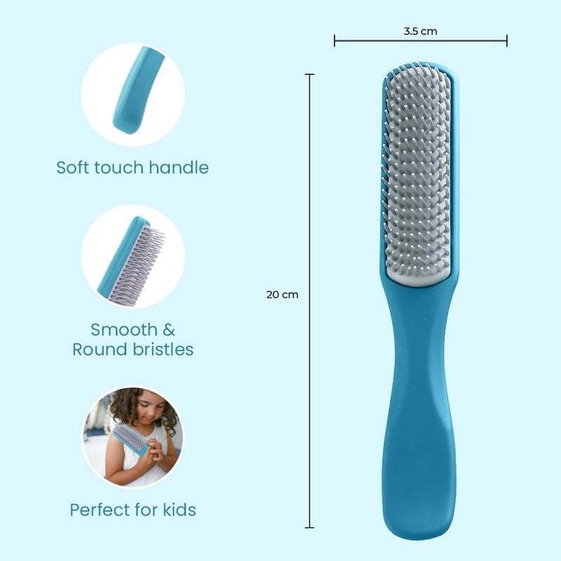 Rey Naturals Rey Naturals Hair Styling Brush Curl Defining Hair Brush for Thick Curly Wavy Hair Hair Comb Hair Brush for Women Men Blue - Image 3