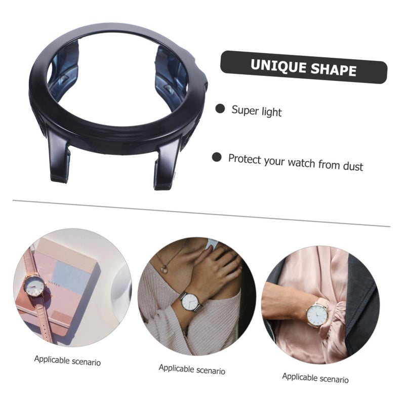 NUOBESTY TPU Watch Case Protective Cover Black Fit Smartwatch Accessories - Image 4