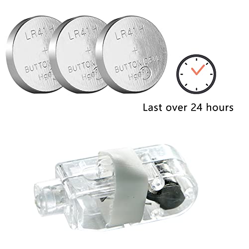 Novelty Place LED Party Finger Lights - LED Finger Flashlight for Kids and Adults - Light Up Finger Ring Toys for Halloween Party, Raves, Concert Shows (40Pcs, White) - Image 2