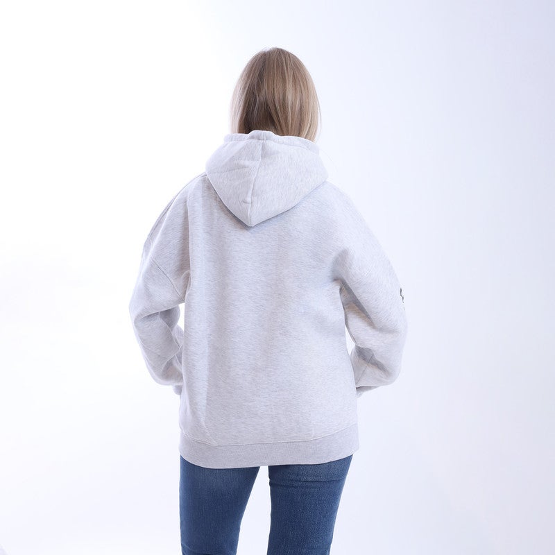 بيبو هودي نسائي مطبوع _رمادي - Image 3