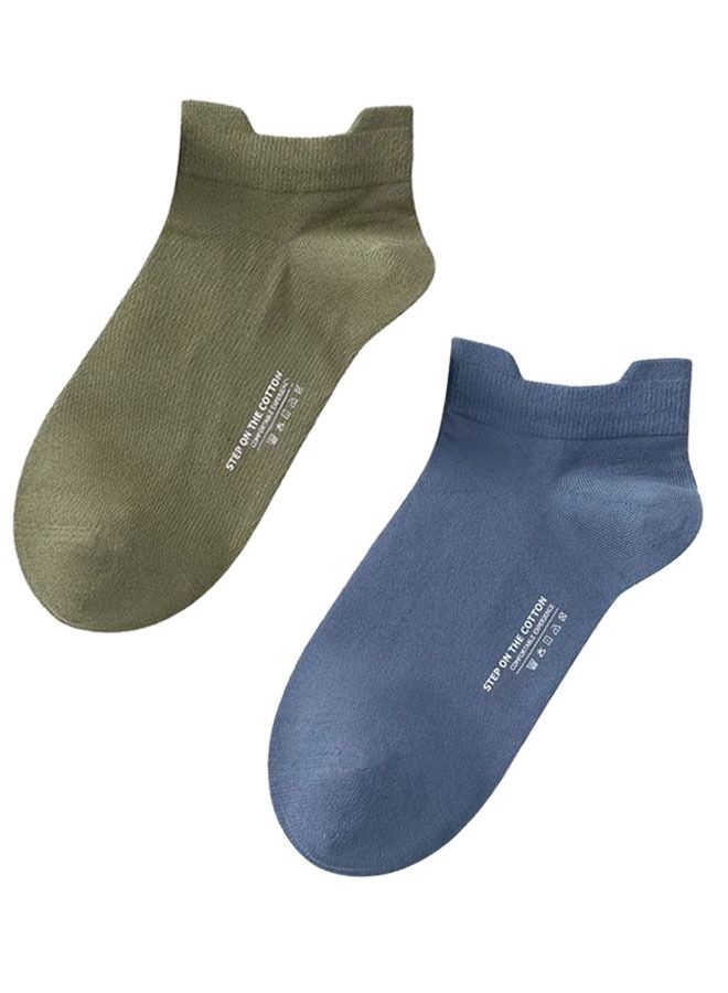 الجوارب الرياضية للرجال 100 ٪ القطن وسادة مريحة الجوارب الرياضية ( 2 أزواج )