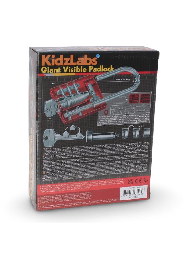 4M قفل عملاق مرئي من 4M KidzLabs - مجموعة أدوات علمية لصنع القفل بنفسك - Image 2