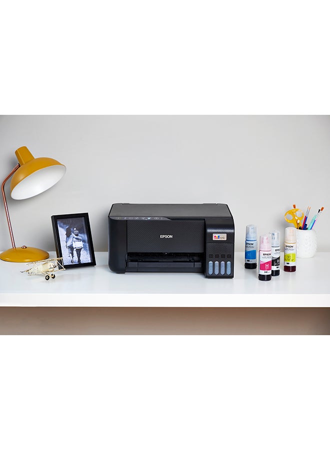 إبسون طابعة EcoTank L3252 Home خزان الحبر مقاس A4، ملونة، طابعة 3 في 1 مع اتصال WiFi وتطبيق SmartPanel - Image 3