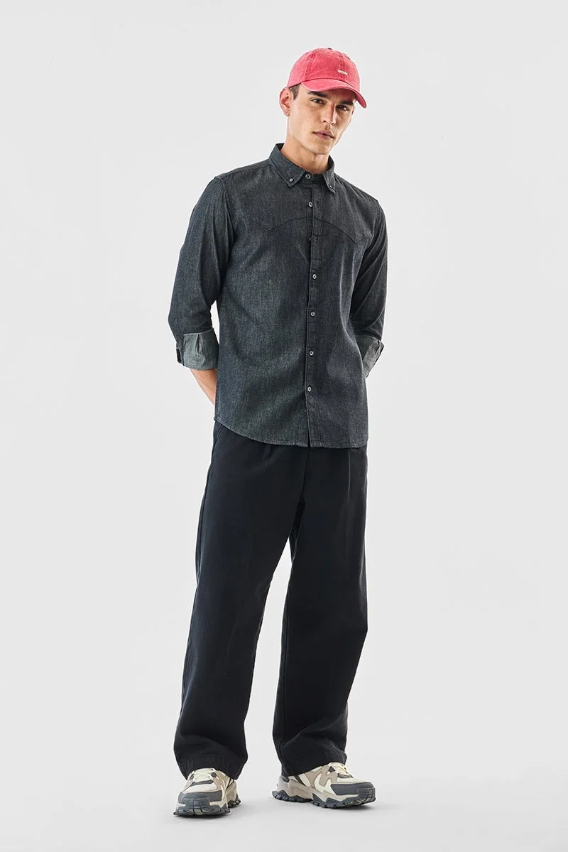 SNITCH Regular Fit Denim Shirt