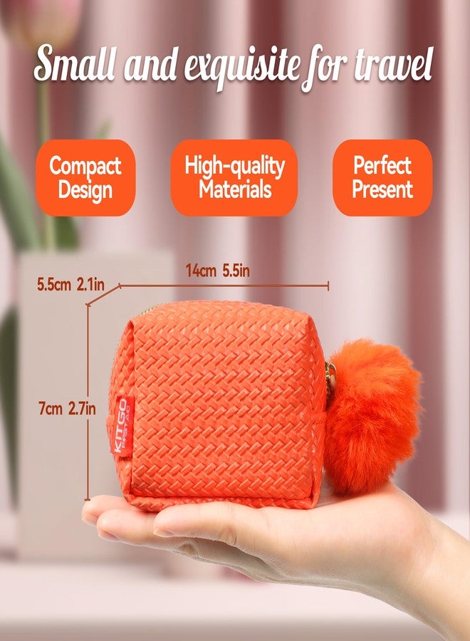 Kitgo Mini First Aid Emergency Kit for Women-Mother Day Gift, Compact Coin Purses for Girl Lady Mother Wife Nurse, Purse Emergency Kit with 27 Essential Items-Orange - Image 2