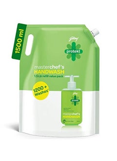 Godrej Protekt Germ Fighter Handwash Refill | Lime & Eucalyptus - Germ Protection | 1.5 L  - Image 2