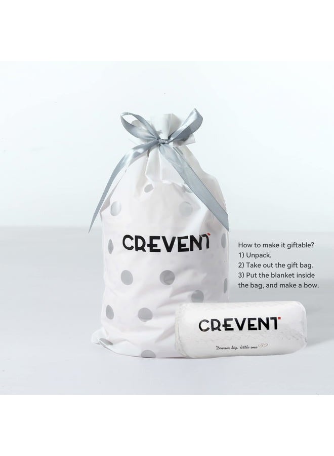 CREVENT Cute Silky Plush Baby Blanket for Girls & Boys Infants Toddlers Newborns Crib Cot Stroller, Giftable Suitable for All Season - Ivory Giraffe - Image 2