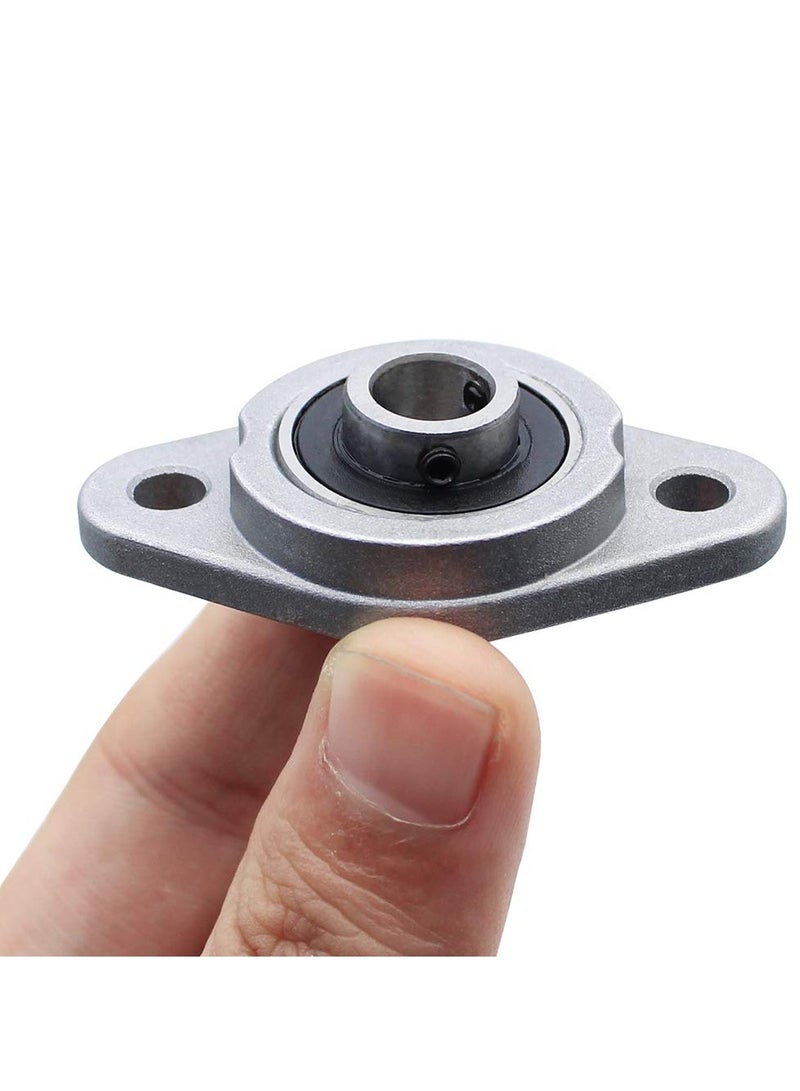 SYOSI 6Pcs KFL08 Zinc Alloy Self Aligning Pillow Block, 8mm ID Rhombus Flange Bearing Inner Ball Mounted Pillow Block Mini Insert Bearing for KFL Series Conveyor Systems - Image 4