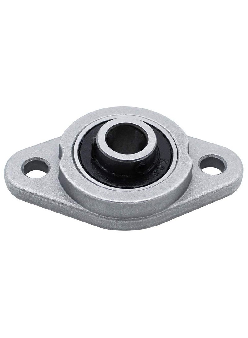 SYOSI 6Pcs KFL08 Zinc Alloy Self Aligning Pillow Block, 8mm ID Rhombus Flange Bearing Inner Ball Mounted Pillow Block Mini Insert Bearing for KFL Series Conveyor Systems - Image 3