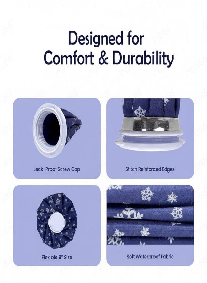 MOBDESK [ Multicolor ] Hot Water Bag, Ice Bag for Pain Relief - Cold Water Bags for First Aid Sports Injury Neck Knee for Pain Solve And Cold Therapy Comes with Leak-free Closure (Pack Of 1) - Image 4