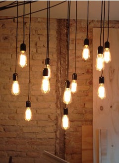 MODI Vintage Edison Style LED Filament Bulb ST64 6W Non-Dimmable Light 2700K Warm White E27 B22 Amber Glass Dimmable LED bulb for Home Indoor Decoration, Interior, Chandelier, Room Decor And More  - Image 4