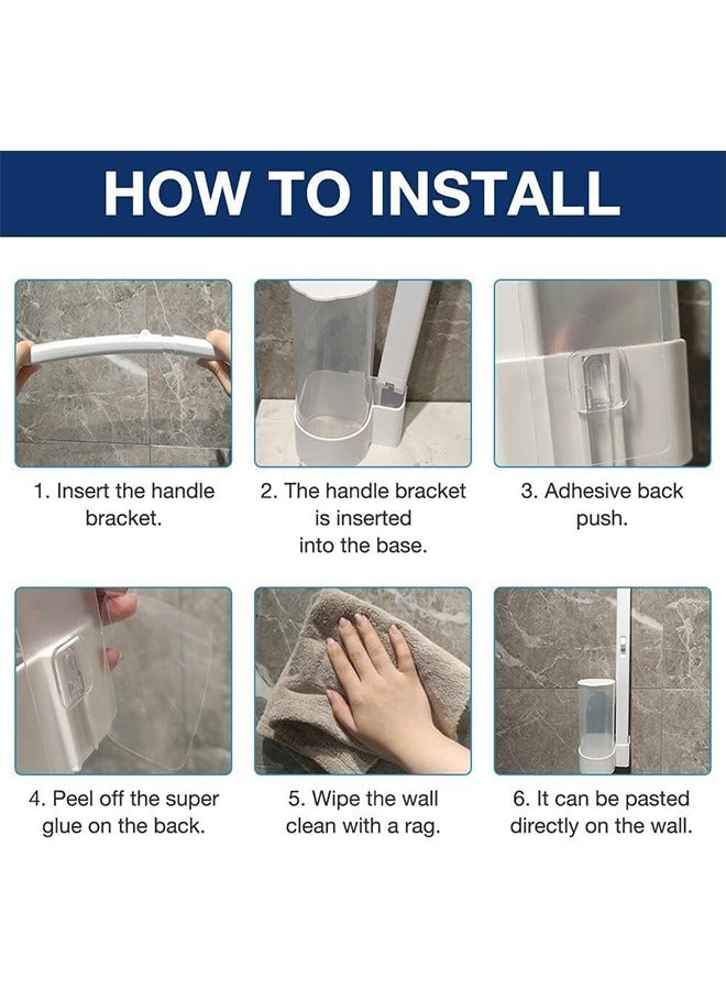 يلا جوي مجموعة حامل فرشاة المرحاض للاستخدام مرة واحدة، حامل فرشاة المرحاض، فرشاة المرحاض للاستخدام مرة واحدة مع عبوات قابلة لإعادة التعبئة، مجموعة عصا المرحاض المصنوعة من البولي بروبيلين للتعليق على الحائط لتنظيف المرحاض مع 18 رأس فرشاة احتياطية - Image 5