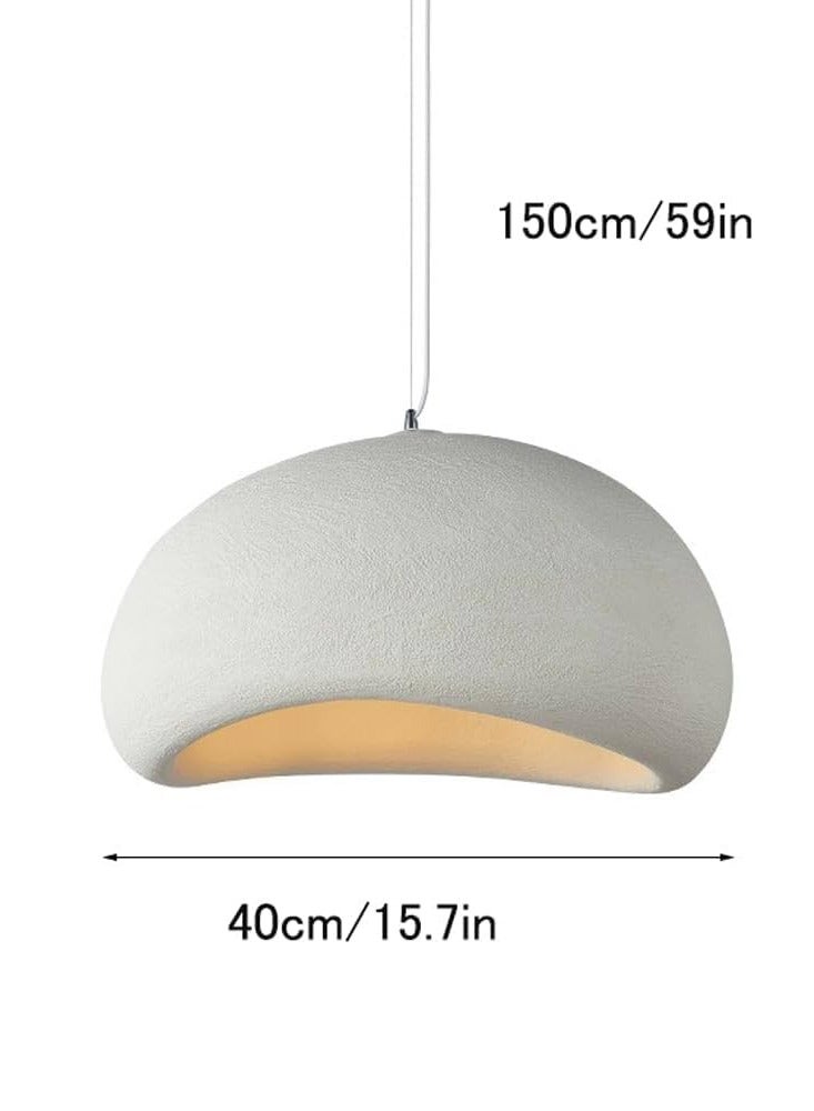 WONDERFULL PANDENT HANGING LIGHTS RESIN MATERIAL WHITE FINISH 30/40/50/60/80CM WITH BULB 3000K (STROGD3040506080)  - Image 1