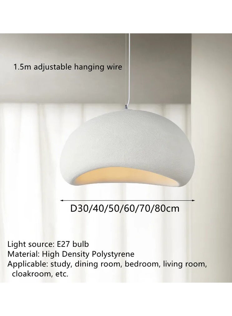 WONDERFULL PANDENT HANGING LIGHTS RESIN MATERIAL WHITE FINISH 30/40/50/60/80CM WITH BULB 3000K (STROGD3040506080)  - Image 3