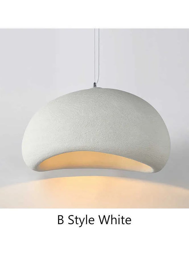 WONDERFULL PANDENT HANGING LIGHTS RESIN MATERIAL WHITE FINISH 30/40/50/60/80CM WITH BULB 3000K (STROGD3040506080)  - Image 4