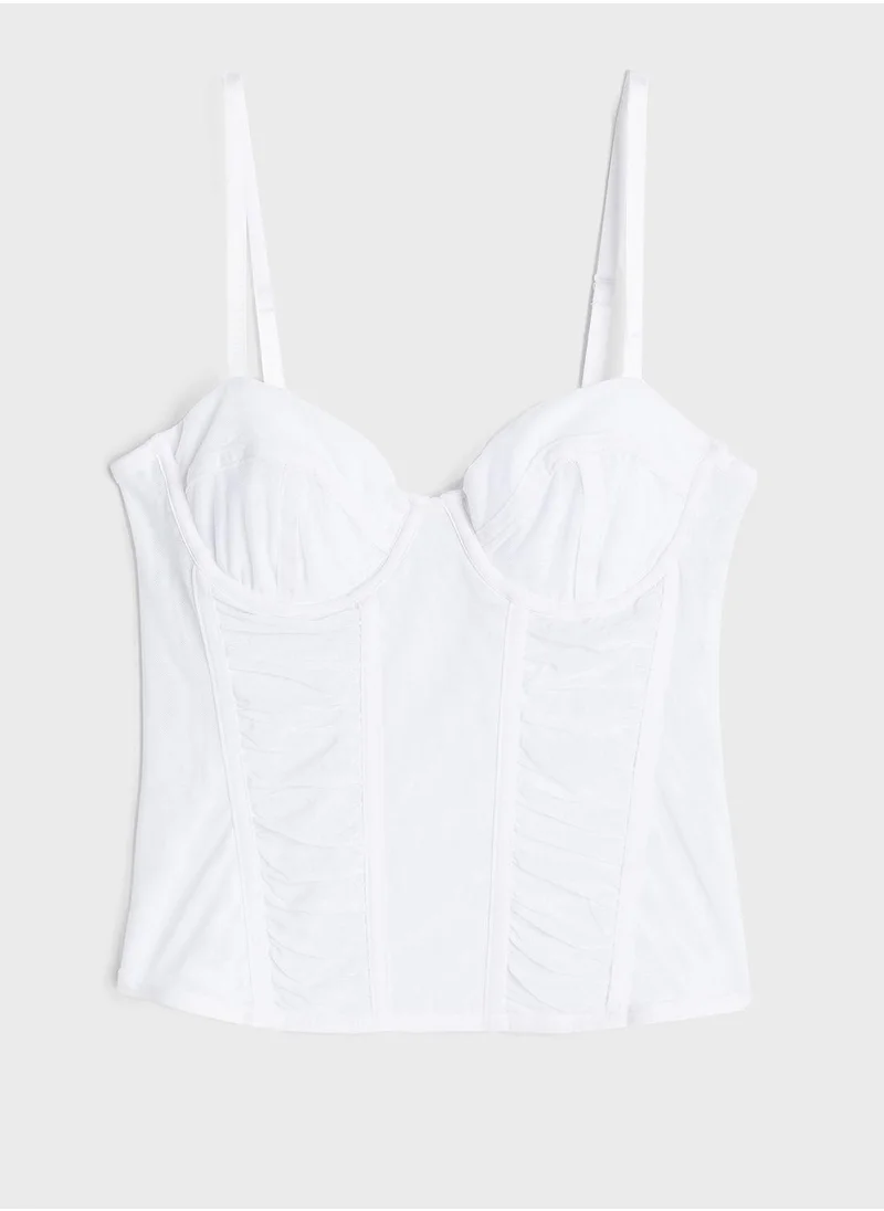اتش اند ام Strappy Mesh Detailed Top