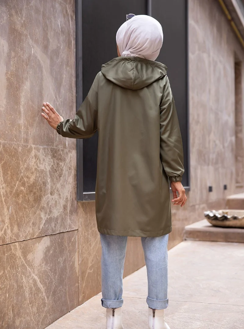Tofisa Trench Raincoat - Khaki -