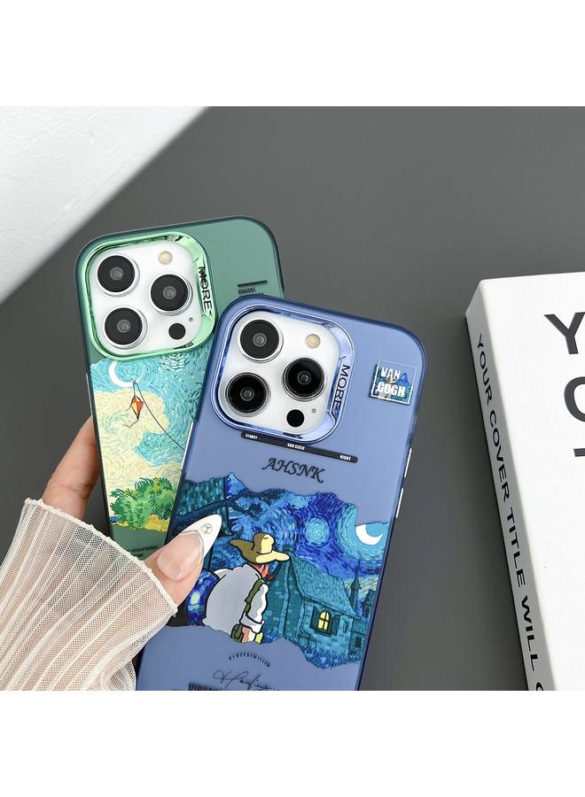 Zaboon Case For iPhone 12 Pro Electroplated Lens Illustration Phone Case - Image 3