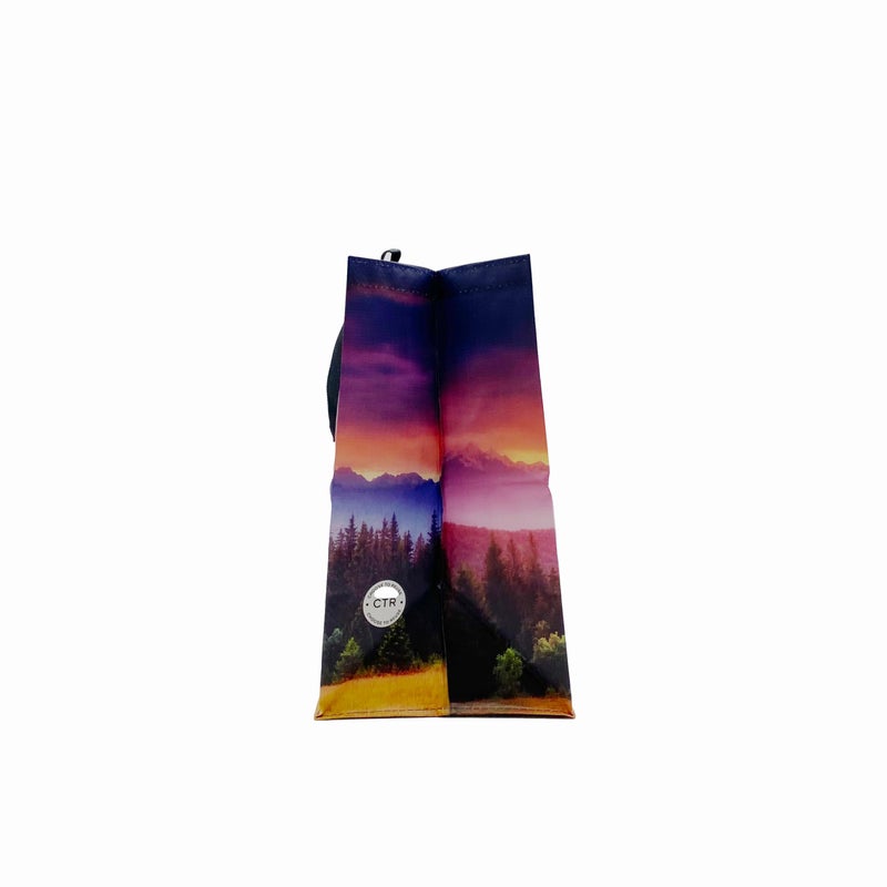 Earthwise Reusable Shopping BAgs Extremely Durable Multi Use Large Stylish Fun Foldable Water-Resistant Totes (5, Sunset) - Image 4