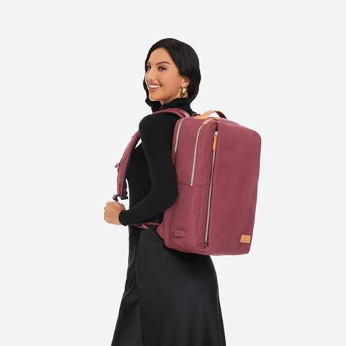 Nordace Siena Pro 17 Smart Backpack with USB Port - 17" Laptop Backpack, 26L Daily Backpack for Travel, Everyday, or Work (Red) - Image 5