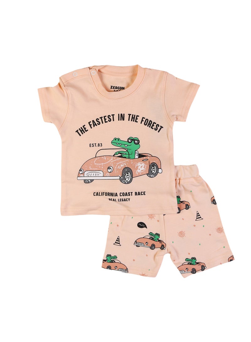 Zercon Summer Pajama Set for Newborn Babies  6281 - Image 1