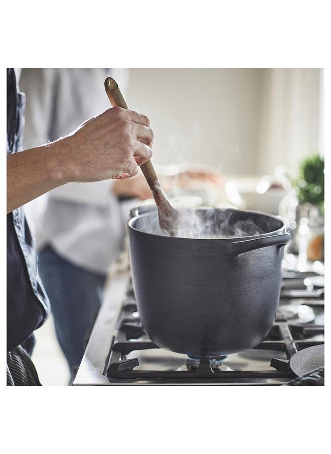 Pot With Lid Enamelled Cast Iron Matt And Black 5 L - pzsku/Z69889EDBD622C1FC8E9CZ/45/_/1723447727/ef42e444-1403-4324-9f6b-585e44ec4408