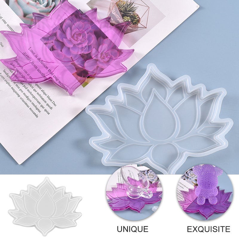 1Pc Mold DIY Crystal Epoxy Mold Cup Mat Casting Mold Silicone Mold - Image 5