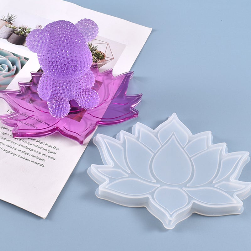 1Pc Mold DIY Crystal Epoxy Mold Cup Mat Casting Mold Silicone Mold - Image 2