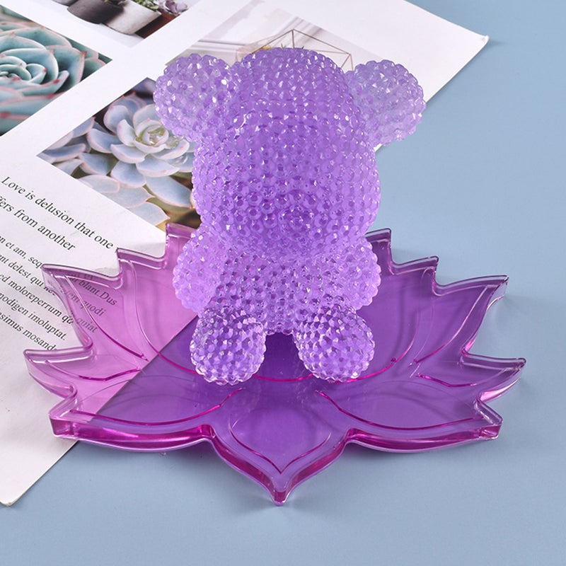 1Pc Mold DIY Crystal Epoxy Mold Cup Mat Casting Mold Silicone Mold - Image 1