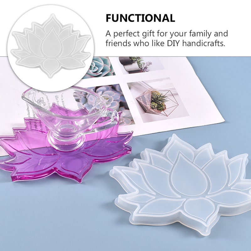 1Pc Mold DIY Crystal Epoxy Mold Cup Mat Casting Mold Silicone Mold - Image 4