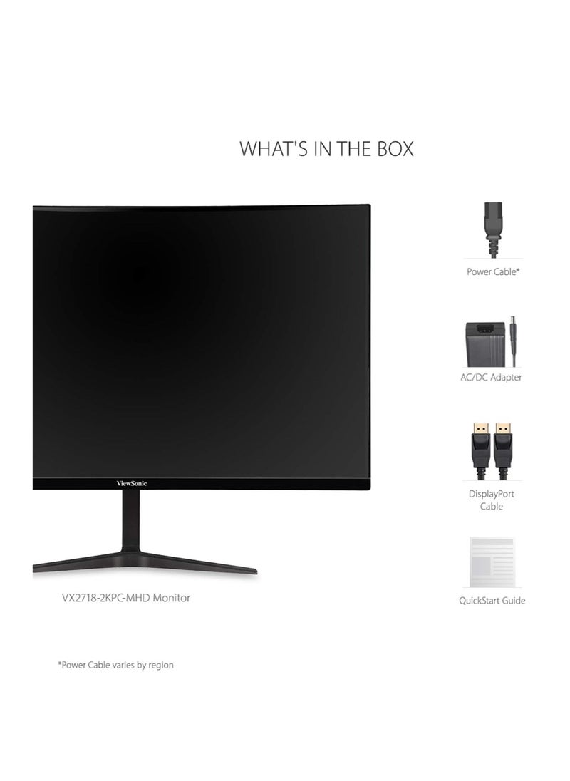 Generic - ViewSonic OMNI VX2718-2KPC-MHD 27 Inch Curved 1440p 1ms 165Hz Gaming Monitor with Adaptive Sync, Eye Care, HDMI and Display Port - Image 1