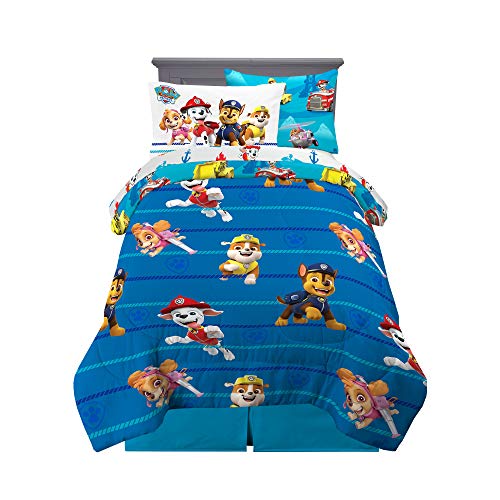 Franco Paw Patrol Kids Bedding Super Soft Comforter and Sheet Set with Sham 5 Piece Twin Size 100 Officially Licensed Nickelodeon Product By Franco 