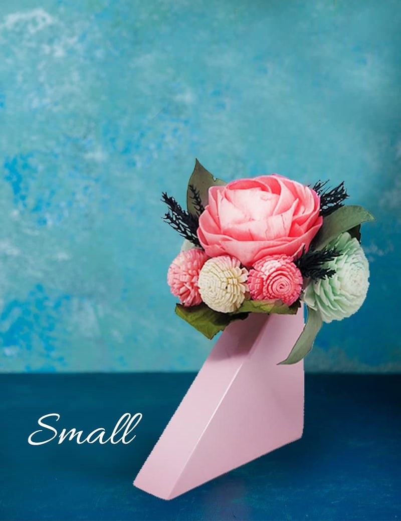 HOUSE OF EDI Everlasting Florals Handmade Bouquet Table Top Floral Artificial Flowers Perfect for Home Decor Wedding Restaurant Bedroom Living Room and Office 14 inch Size Large - Image 4