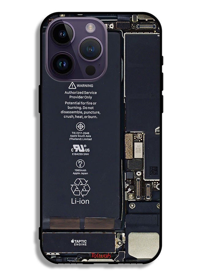 Tolwak Apple iPhone 14 Pro Max Protective Case Phone Circuit Pattern - Image 2