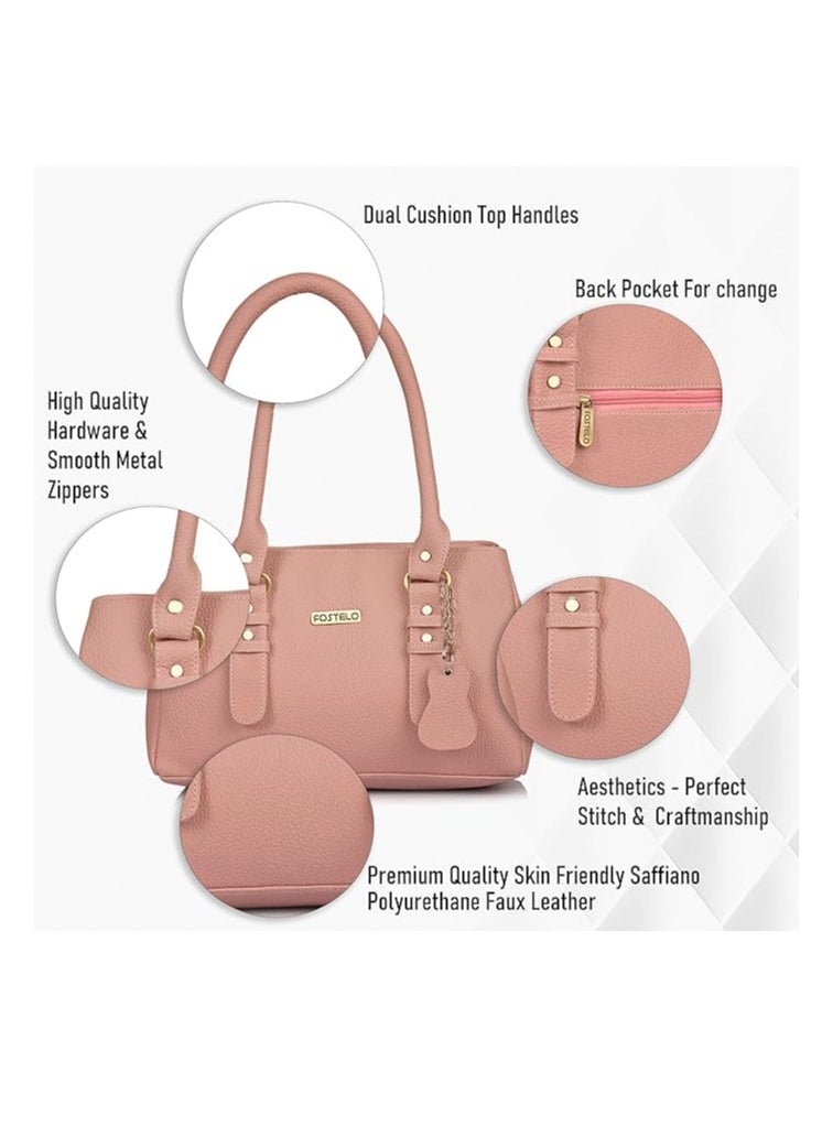 Fostelo Women's Westside Faux Leather Handbag (Large) FSB-1235 | 7Z2C  - Image 2