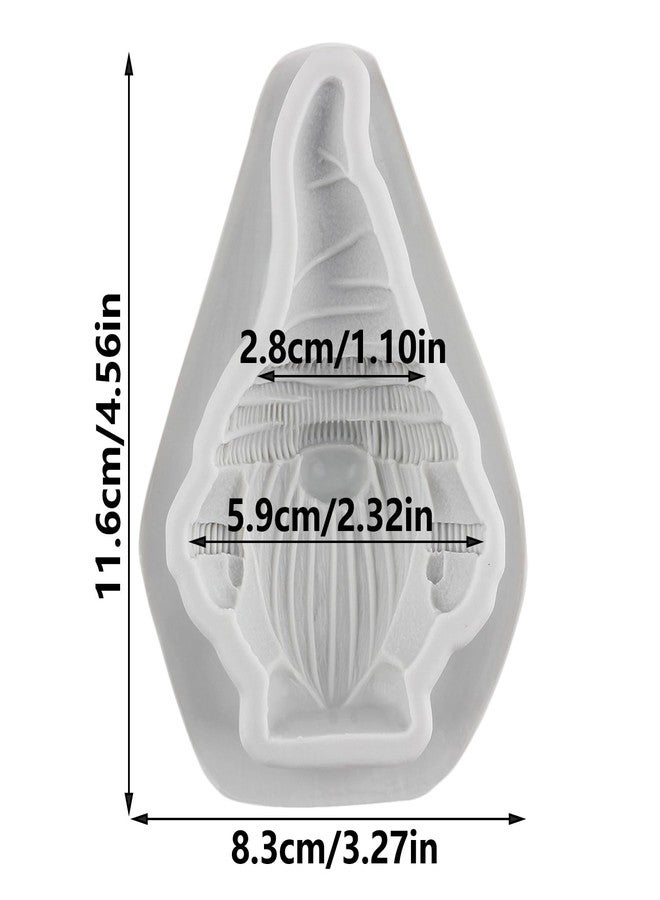 QDMOLDS قوالب سيليكون على شكل دمية قزم عيد الميلاد من كيو دي مولدز لتزيين كعكة عيد الميلاد، وتزيين الكب كيك، وحلوى، وطين البوليمر، ومعجون السكر. - Image 2