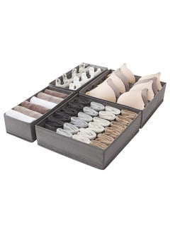 Generic Underwear Organizer 4 Sets Drawer Dividers for Clothes Socks Underwear Clothes Storage Underwear Wardrobe Washable Foldable Oxford Cloth Box Multiple Colors  - Image 1